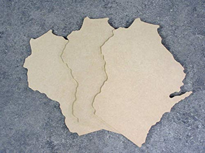 Wisconsin State Cutout - 3 Pack - 1/4'' MDF - WoodArtSupply