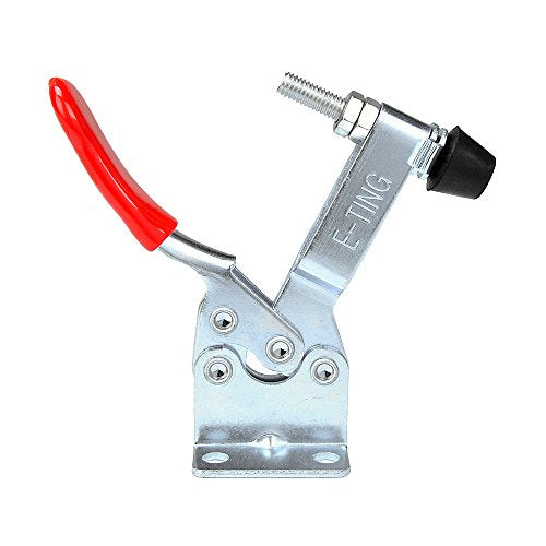 E-TING Hand Tool 201B Toggle Clamp 198Lbs Antislip Red Horizontal Clamp 201-B Quick Release Tool (4) E-TING
