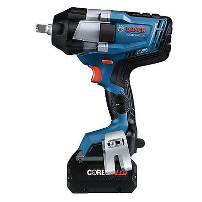 BOSCH GDS18V-740CB14 PROFACTOR™ 18V Connected 1/2 In. Impact Wrench Kit with Friction Ring and (1) CORE18V 8 Ah High Power Battery - WoodArtSupply