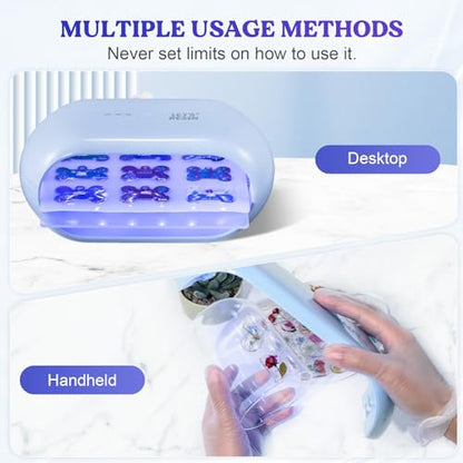 LET'S RESIN UV Light Advanced,Two-Sided Longer time Setting(2m,3m,5m) UV Resin Light with 36 LED Beads, Large Size UV Lamp for Resin Curing,Resin - WoodArtSupply