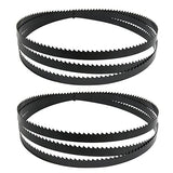 FOXBC 72 Inch x 1/2 Inch x 6 TPI Bandsaw Blades Wood Cutting for Wen 3962, Delta 28-140 10-inch bandsaw- 2 Pack FOXBC