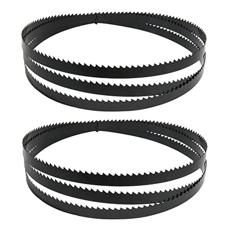 FOXBC 72 Inch x 1/2 Inch x 6 TPI Bandsaw Blades Wood Cutting for Wen 3962, Delta 28-140 10-inch bandsaw- 2 Pack FOXBC