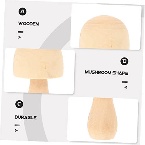 COHEALI 10 Pcs DIY Wooden Ornaments Unfinished Wood Peg Decoration Unfinished Wooden Peg Dolls Unfinished Wooden Pegs Wooden People Pegs Mushrooms COHEALI