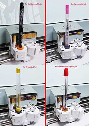  SPPQ 20 Packs Pen Adapter Holder Set Compatible with Cricut  (Explore Air/Air 2/Air 3 and Maker/Maker 3),  (Sharpie/Bic/Crayola/Sakura/Pilot/Pentel/Paper mate/Mitsubishi uni-ball) :  Office Products