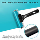 4-Inch Rubber Brayer Roller for Printmaking, Manual Roller Tool for Printmaking/Wallpaper/Gluing Application/Painting/Craft ATB