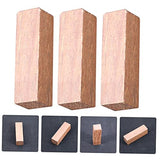 VILLCASE 3pcs Engraving Material Beginners Carving Blocks Carving Blocks Craft Basswood Carving Blocks Unfinished Wooden Cubes t Tool Wood Tools Wood VILLCASE