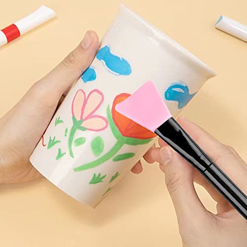 Ainvhh 16 Pcs Silicone Magic Brushes,Reusable Silicone Epoxy Resin Applicator Sticks for DIY Painting Mixing & Spreading to Glitter Tumblers, Acrylic Ainvhh