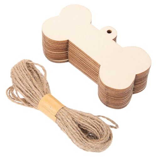 Yardenfun 1 Set Wooden Sign Decoration Pendant Imagination Holiday Adornments Decoupage Toys Graffiti Chips Unfinished Wooden Cutouts Pet Decorate Yardenfun