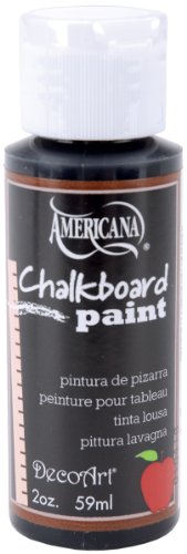 DecoArt DS90-3  Americana Chalkboard Paint, 2-Ounce, Black Slate - WoodArtSupply