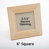 Unfinished Small Wooden Frames (Pack of 12) S&S Worldwide