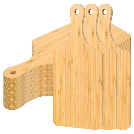12 Pcs Bulk Cutting Board Wood Chopping Board Laser Engraving Serving Board Charcuterie Boards for Customized Mother's Day Wedding Housewarming Gift Zubebe