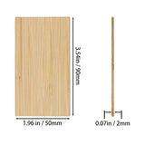 Bamboo Engraving Blanks Rectangle Bamboo Blanks Unfinished Wood Blanks 20 Pcs TFoRibbon