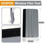 KESPEN Window Felt Squeegee, Vinyl Scraper for Window Privacy Film and Car Glass, Tint Squeegee Installation Tool Protection Scratches Film Soothing, KESPEN WINDOW FILMS