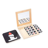 Montessori Play Kit for 0-6 Month Baby Tummy Time Interactive Toys Baby Brain Development Toys Rattle Montessori Toy Interlocking Rings Black, White Adena Montessori