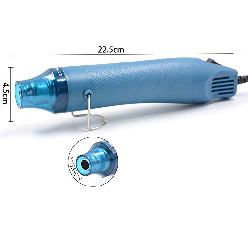 mofa emboss Heat Gun, Hot Air Gun Tools Shrink Gun with Stand For DIY Embossing And Drying Paint Multi-Purpose Electric Heating Nozzle 300W 110V - WoodArtSupply