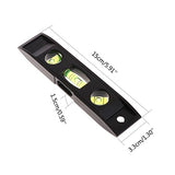 Magnetic Torpedo Level, Spirit Level 3 Bubble Level Torpedo Magnetic Level Bubble Measuring Tool (6 inch) Winnsty