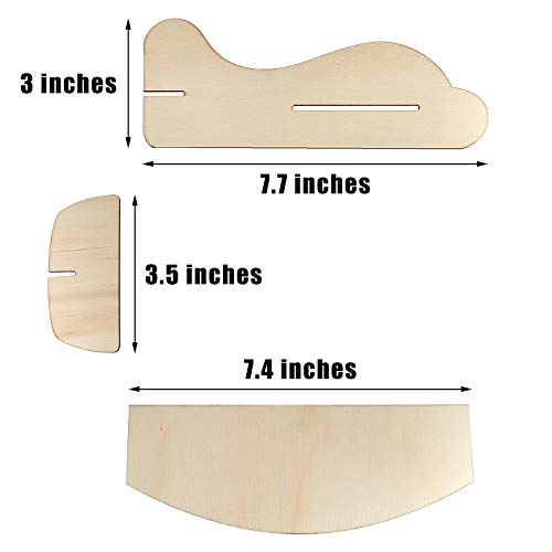 Gejoy 8 Packs Wooden Model Airplane Wood Planes DIY Balsa Wood Airplane Kits Handicraft Toy Plane for Birthday Carnival Party Gejoy