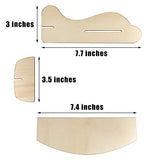 Gejoy 8 Packs Wooden Model Airplane Wood Planes DIY Balsa Wood Airplane Kits Handicraft Toy Plane for Birthday Carnival Party Gejoy