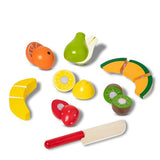 Melissa & Doug Cutting Fruit Set - Wooden Play Food Kitchen Accessory, Multi - Pretend Play Accessories, Wooden Cutting Fruit Toys For Toddlers And Melissa & Doug