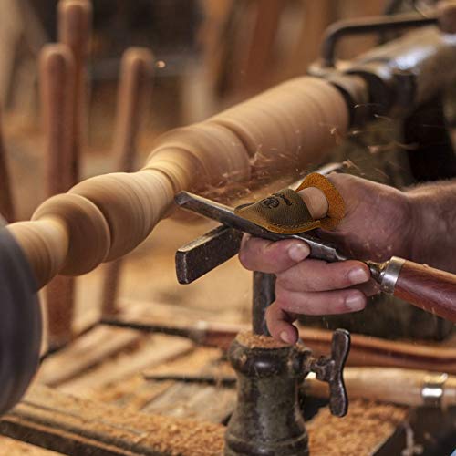 RingSun Thumb Guard Wood Carving Tools, Leather Finger Protector, Handmade Carpenter Working Carving Kit Accessories Ringsun