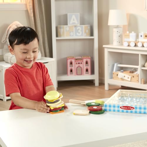 Melissa & Doug Wooden Sandwich-Making Pretend Play Food Set Melissa & Doug