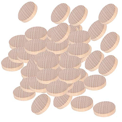 100Pcs Wood Circles for Crafts, Unfinished Wood Rounds Discs DIY Blank Wooden Discs for Decoration Maker Handmade Accessories(4CM)