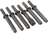 7 Pcs Air Hammer Rivet Bit Set, Dele 0.401 Shank Smoothing Pneumatic Air Rivet Hammer Tools Kit With Spring dele