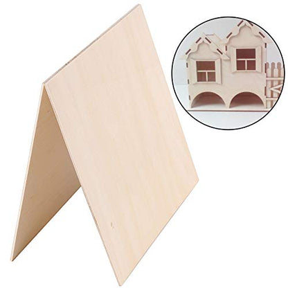 ZOENHOU 10 PCS 10 x 10 x 1/8 Inch Basswood Sheets, Thin Wood Sheets, Square Unfinished Wood Boards for DIY Crafts Projects Painting Decoration - WoodArtSupply