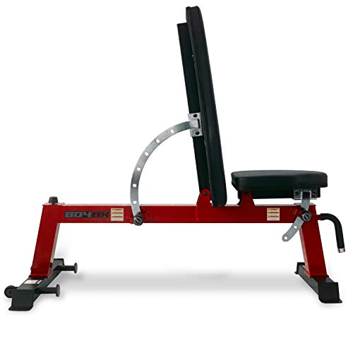 CAP Barbell Deluxe Utility Weight Bench, Red (FM-CS804DX-RD) - WoodArtSupply