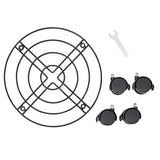 Bright Creations 4 Pack Metal Rolling Plant Stand Base, Planter Caddy with Wheels for Indoor and Outdoor Pots (10.6 Inches) Bright Creations