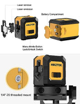 Nikotek Laser Level Self-Leveling Green Beam Horizontal and Vertical Cross-Line Laser for Home Decoration Carrying Pouch, Battery Included Nikotek