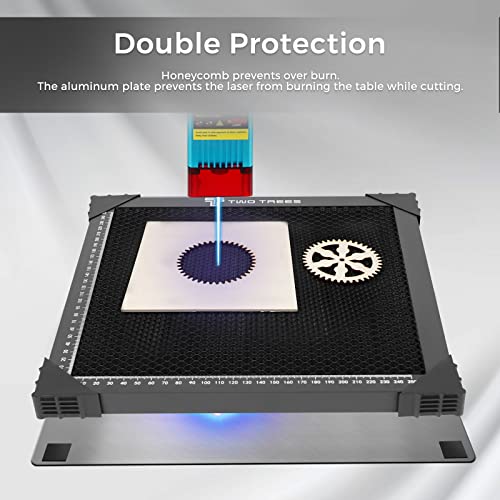 Twotrees Laser Cutter Honeycomb Working Panel Set,19.68x19.68x0.87 inch Honeycomb Laser Bed for CO2 or Diode Laser Engraver Cutting Machine,Honeycomb - WoodArtSupply