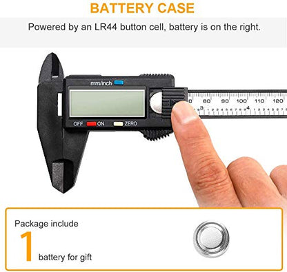 Digital Calipers,Electronic Digital Calipers,YKLSXKC LCD Screen displays 0-6"Caliper Measuring Tool,inch and Millimeter Conversion, Suitable for - WoodArtSupply