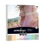 Astrodesigns Crafting Cardstock, 12" x 12", 65 lb./176 gsm, 8-Color Breezy Boho Assortment, 80 Sheets (91823) Astrodesigns