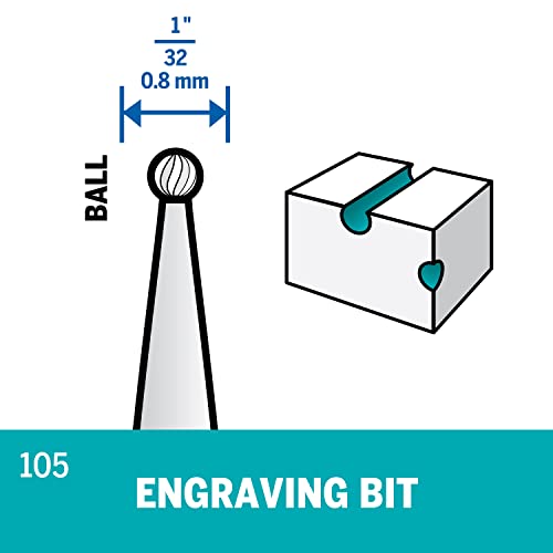 Dremel 105 Engraving Cutter, 1/8" Shank - WoodArtSupply