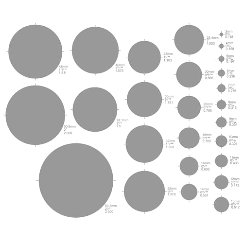 Aleks Ruler Aleks Melnyk No.200 Metal Circle Template metric, Circle Tracers for ...