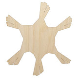 Pinata Solid Party Unfinished Wood Shape Piece Cutout for DIY Craft Projects - 1/8 Inch Thick - 6.25 Inch Size Sniggle Sloth