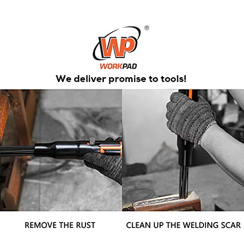 Needle Scaler,WORKPAD 19 Needles, Standard Duty Needle Scaler with 1-Piece Wide Angle Chisel Set, Pneumatic Tools WP WORKPAD