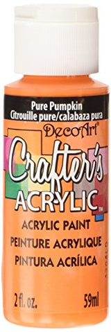 DecoArt Acrylic Paint, 2 Fl Oz (Pack of 1), Pure Pumpkin DecoArt