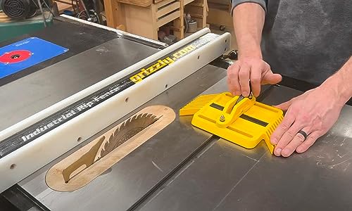 Magswitch SavR Featherboard, miter slot featherboard for use with table saw or bandsaw, adjustable miter slot, locks in place, easy to use and safe Magswitch