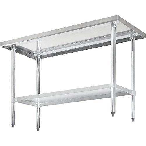 Nexel WB7230SS Stainless Steel Worktable With Under shelf, 72"W x 30"D x 35"H Nexel