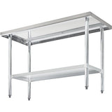 Nexel WB7230SS Stainless Steel Worktable With Under shelf, 72"W x 30"D x 35"H Nexel