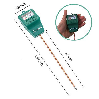 Gouevn Soil Moisture Meter, Plant Moisture Meter Indoor & Outdoor, Hygrometer Moisture Sensor Soil Test Kit Plant Water Meter for Garden, Farm, Lawn