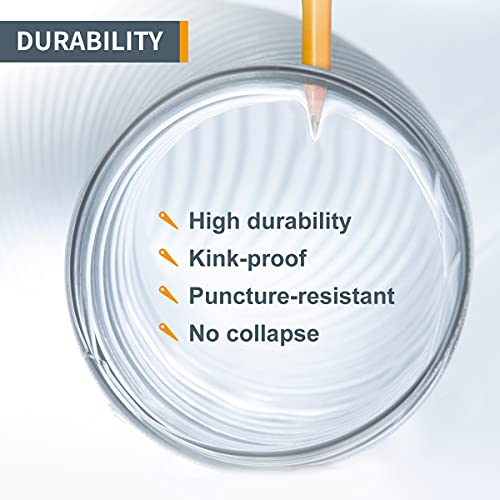 POWERTEC 70143 4" x 20' PVC Dust Collection Hose for Dust Collector for Woodworking and Shop Vacuum, 4 Inch Dust Collector Hose for Dust Collection POWERTEC