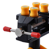 Yakamoz Universal Mini Suction Vise Clamp 360 Degrees Drill Press Vise Table Bench Vice with Suction Base for DIY Hobby Jewelry Watch Repairing YAKAMOZ