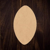 Wooden Football Craft 8'' Cutout, Unfinished Wood Sports MDF Shape, Paintable Door Hanger NEXTCraft