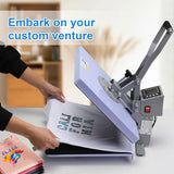 AKEYDIY Heat Press Machine, 15x15 inch Heat Press for t Shirts, Fast Heating for Heat Sublimation and Heat Vinyl Transfer, 1400W High Pressure AKEYDIY