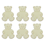 Lilyzhu 20-Pack Wooden Bear Shaped Cutouts Hanging Wood Sign for DIY Crafts (3.2 x 3.8 x 0.1 in) Lilyzhu