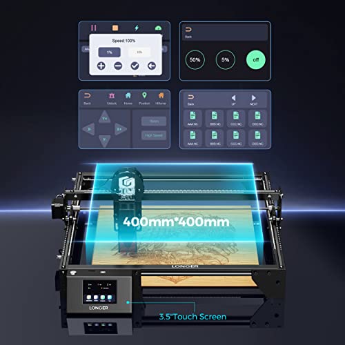 Longer RAY5 Laser Engraver 60W, Laser Engraver 10W Output Power, 32-bit Motherboard, Compresed Spot CNC, App Offline Control, DIY Engraver Tool for Longer