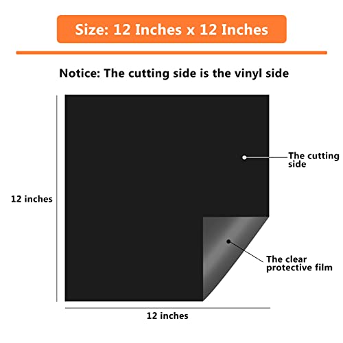 HTVRONT Permanent Vinyl for Cricut Machine - 14 Pack Glossy Adhesive Vinyl, 12" X 12" Permanent Vinyl Bundle for Craft Projects, Permanent Adhesive HTVRONT